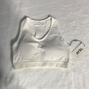AYBL Women's White Sports Bra